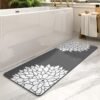No Stains Bathroom Runner Rug-Bath Mats for Bathroom Non Slip-Super Absorbent Bath Floor Mat Quick Dry Diatomaceous Earth Bath Rug-Large Bathmat-17 x57