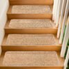 Stair Treads for Wooden Steps Indoor 9x30 Inch, 15 Pcs Non Slip Peel and Stick Carpet Stair Treads Self Adhesive, Washable & Reusable Stair Runner Rugs for Kids Elders and Pets - Beige